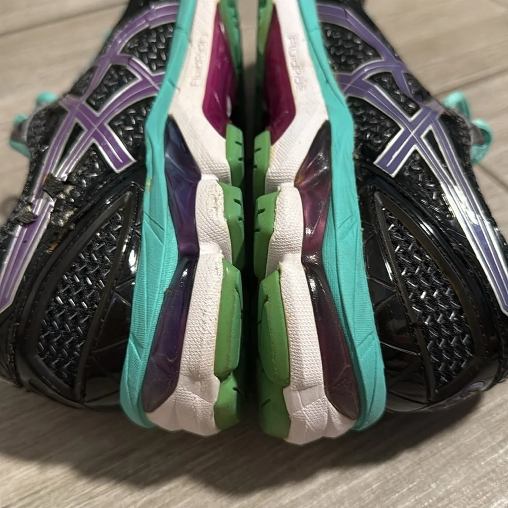 ASICS GT-2000 3 Women's Running Shoes Black Teal Purple T550N Size‎ 9